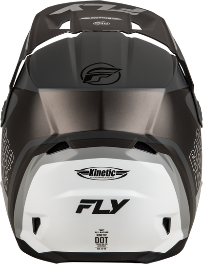 Fly Racing Adult Kinetic Rally Grey/Black/White Offroad Helmet SM