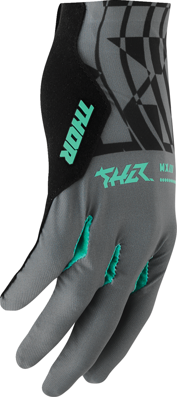 THOR Sportmode Mind Control Gloves XL by THOR - Charcoal/Black, Part 3330-9104