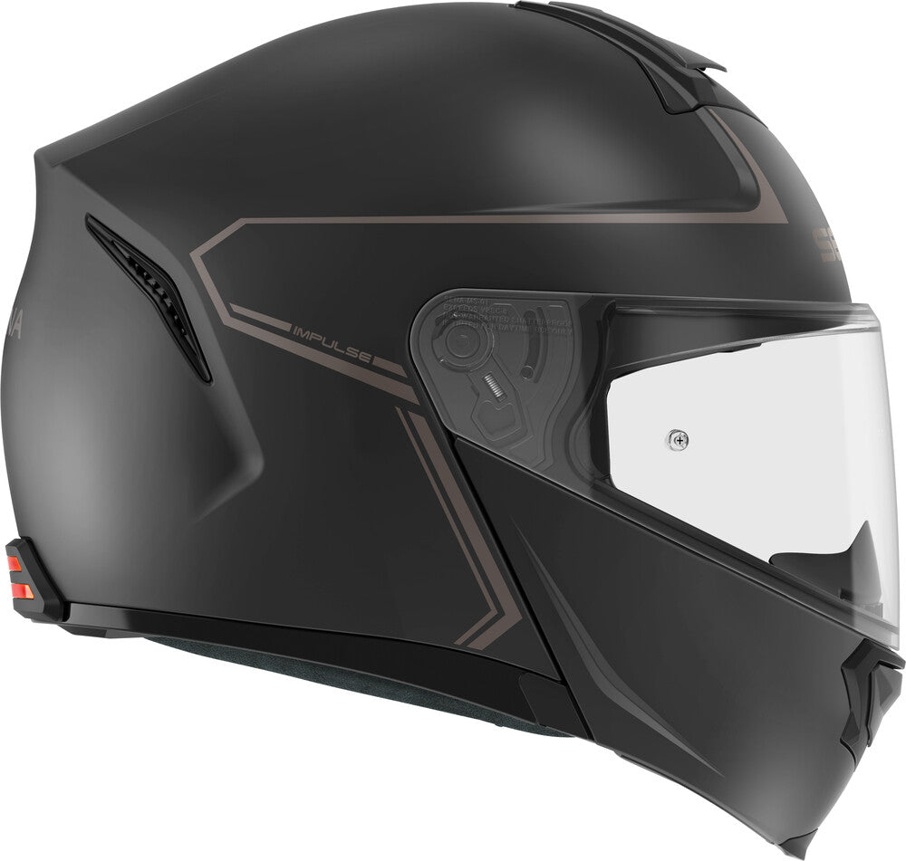 Sena Impulse Modular Helmet w/Mesh Intercom - Matte Black - Lg