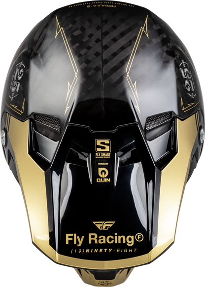 YOUTH FORMULA S CARBON LEGACY HELMET BLACK/GOLD YL