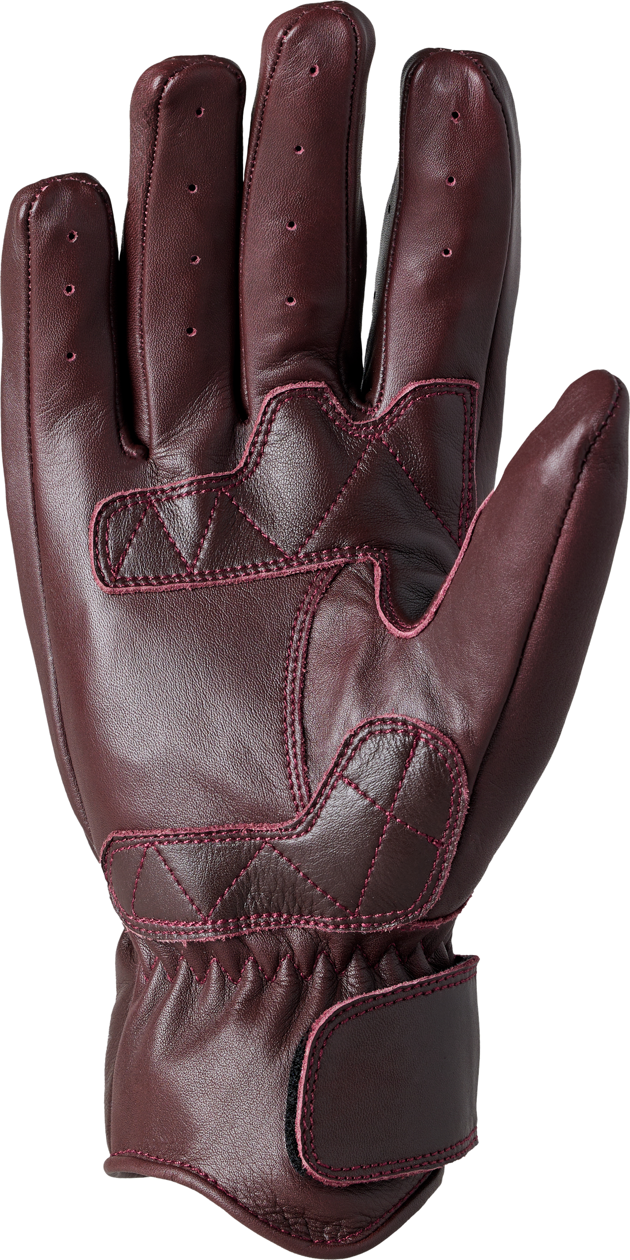 RST Iom TT Hillberry 2 CE Leather Motorcycle Gloves - Oxblood, Small