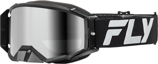Fly Racing Zone Elite Goggle Black/Silver with Silver Mirror Smoke Lens - Part 37-51905