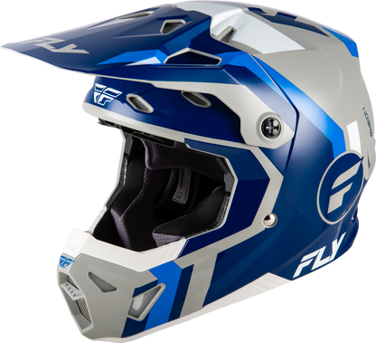 FLY RACING YOUTH FORMULA CP SEAL HELMET NAVY/BLUE/GREY YL'YL