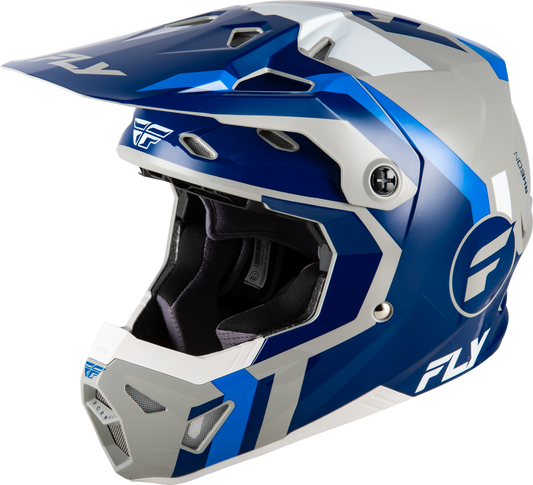 FLY RACING YOUTH FORMULA CP SEAL HELMET NAVY/BLUE/GREY YL'YL