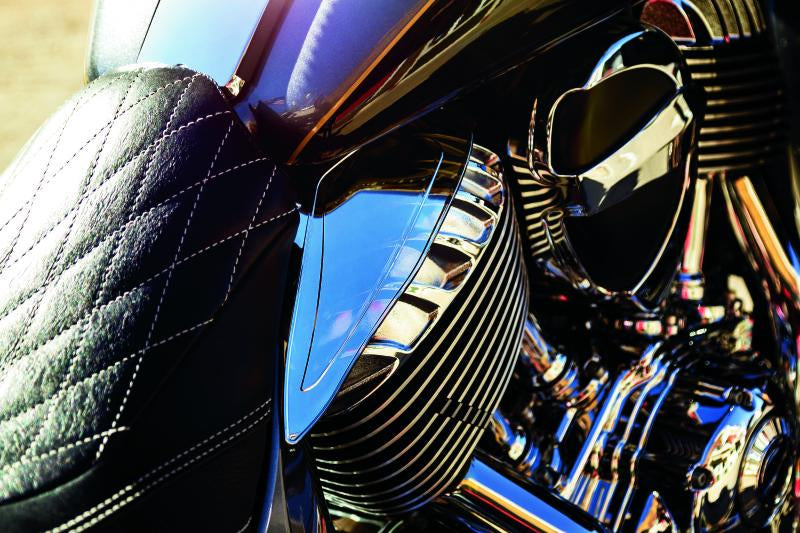 Kuryakyn Saddle Shields Heat Deflectors for 2014 and Up Indian Motorcycle Models (Excluding Scout) Smoke