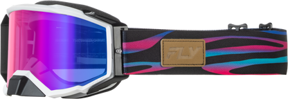 Zone Elite Stripe Goggle Multi W/ Magenta Mirror/Blue Lens