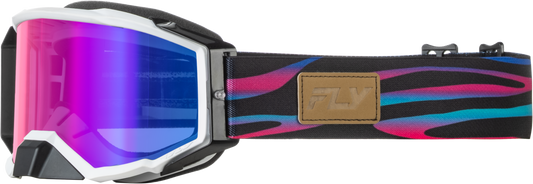 Zone Elite Stripe Goggle Multi W/ Magenta Mirror/Blue Lens