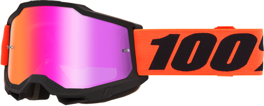 100% Accuri 2 Snow Goggles Ferran w/Dark Red Mirror Lens 50014-00054