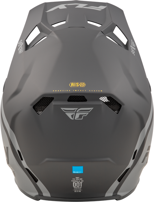 FLY RACING YOUTH FORMULA CC OBJECTIVE HELMET MATTE BLACK/GREY YL'YL