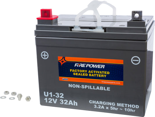 FIRE POWER U1-32 Sealed Factory Activated Battery for Yamaha Vehicles