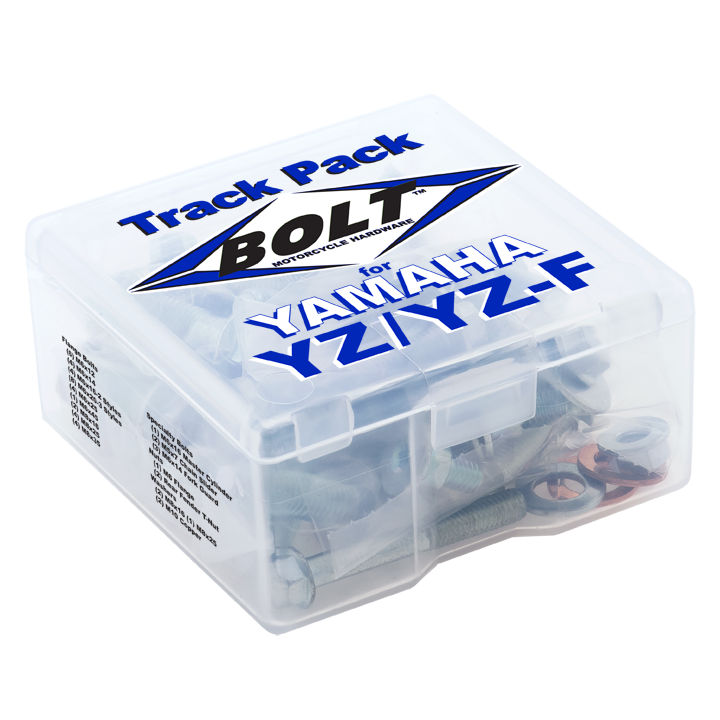 BOLT Yamaha YZ Track Pack 49-Piece Fastener Kit for YZ, YZF, and WRF Models