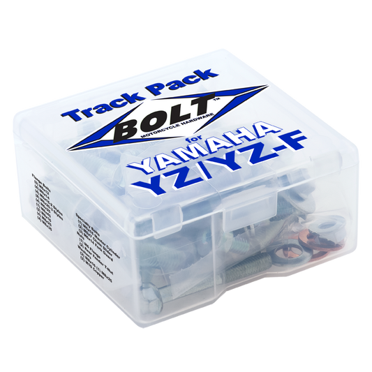 BOLT Yamaha YZ Track Pack 49-Piece Fastener Kit for YZ, YZF, and WRF Models