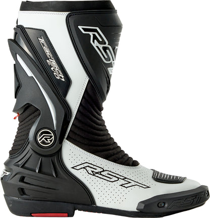 RST Tractech Evo D3o Motorcycle Boots - White and Black, Size 9