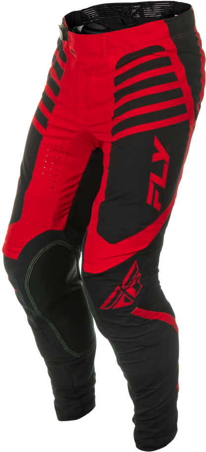 Fly Racing Lite Pants Black/Red Size 30 – Lightweight Motorcycle Riding Pants with Kevlar Heat Shields and Boa Fit System