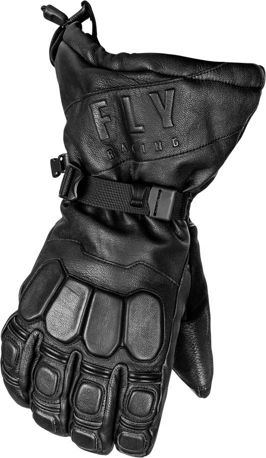 Fly Racing Glacier Gloves Black Small – Durable Motorcycle and ATV Riding Gloves
