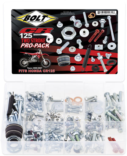BOLT Pro Pack CR125 for Honda CR125R (2000-2007) - Complete Fastener and Restoration Kit