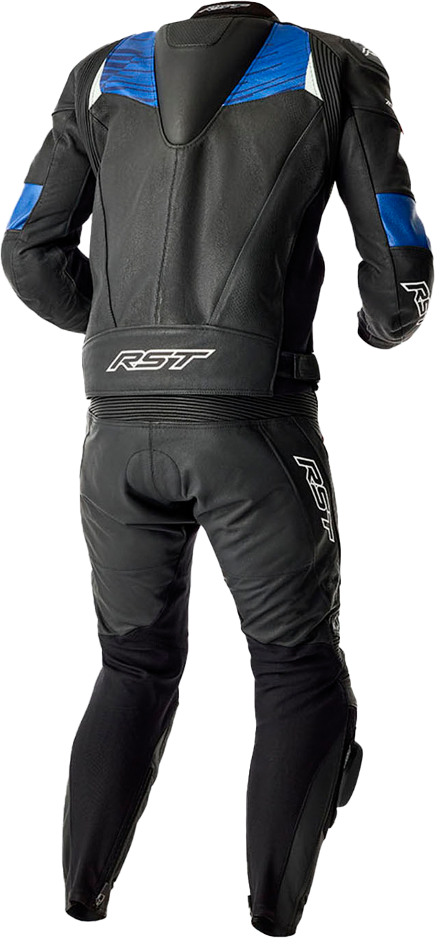 RST Tractech Evo D3o Leather Jacket Blue/Black Size Small