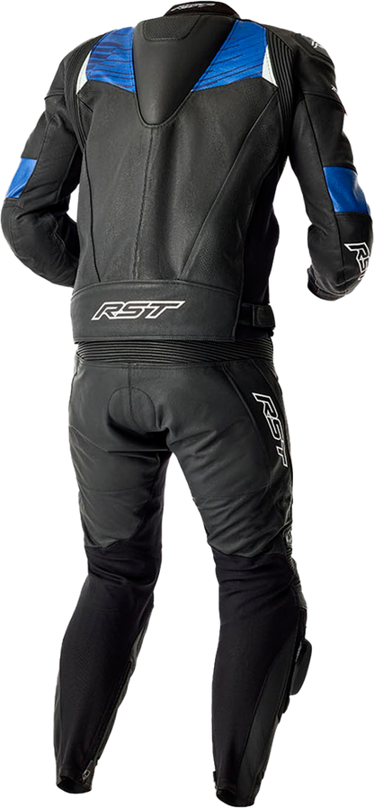 RST Tractech Evo D3o Leather Jacket Blue/Black Size Small