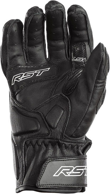 RST Stunt III CE Black Gloves XS - Durable Motorcycle Gear for Riders