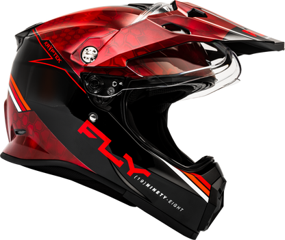 Fly Racing Trekker Kryptek Conceal Helmet Red/Black Small