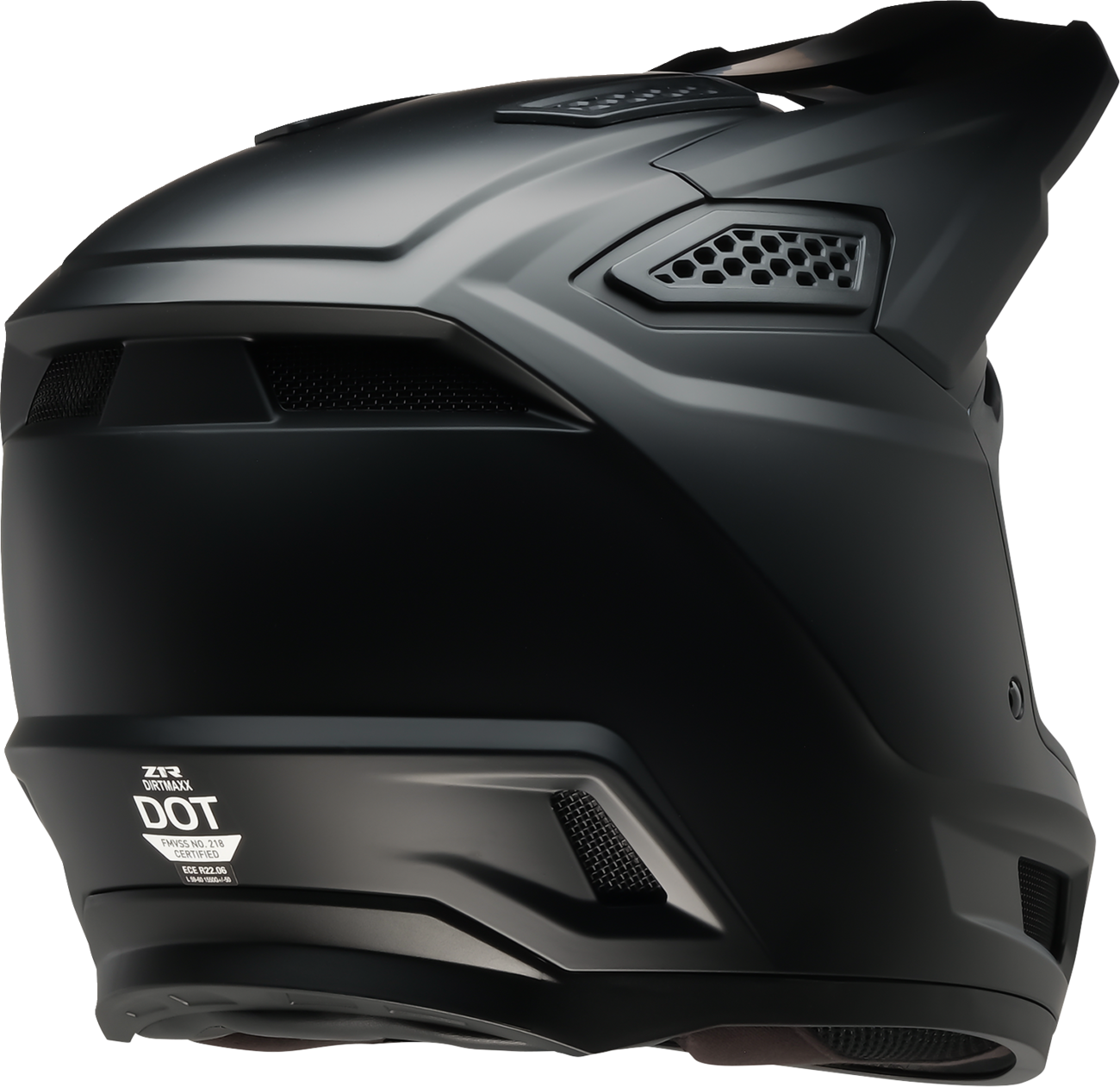 Z1R Dirt Maxx Helmet - Solid Matte Black, Medium - Part Number 0110-9935