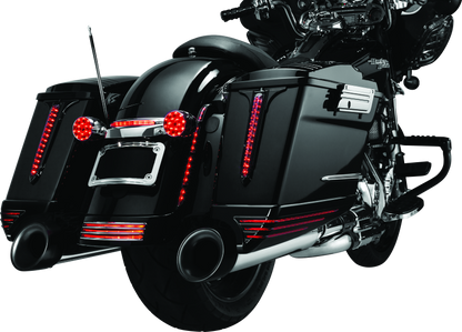 Kuryakyn Rear Fender Accents for Harley Davidson FLHX and FLTRX Models in Chrome