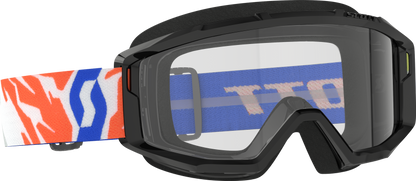 SCOTT Primal Youth Goggle Black Clear with TruView Lens and NoFog Anti-Fog Technology