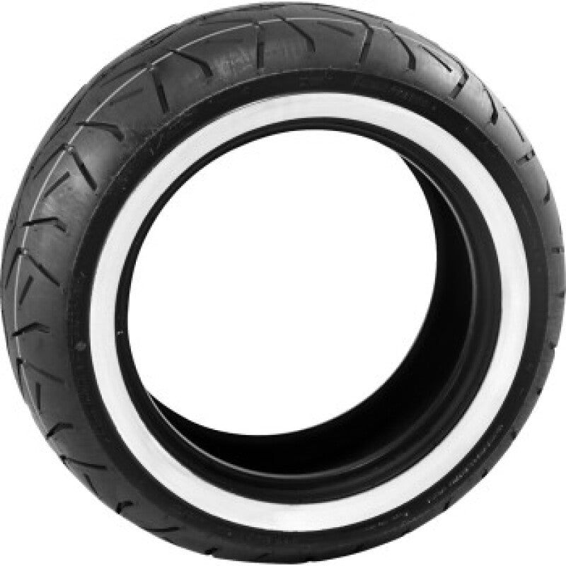 Bridgestone Exedra G702R Cruiser and Touring Motorcycle Tire - 180/70-15 Rear, Whitewall Sidewall, Bias Construction