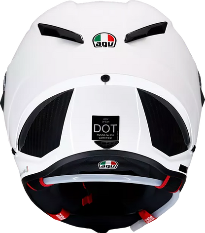 AGV Pista GP RR Helmet - White, XS | High-Performance Motorcycle Helmet with Advanced Ventilation and Safety Features
