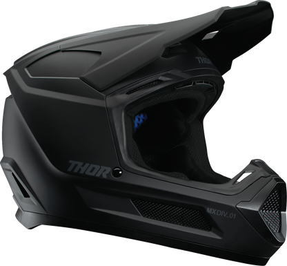 THOR Youth Fleet Helmet Blackout Matte Black Large (Part #0111-1752)