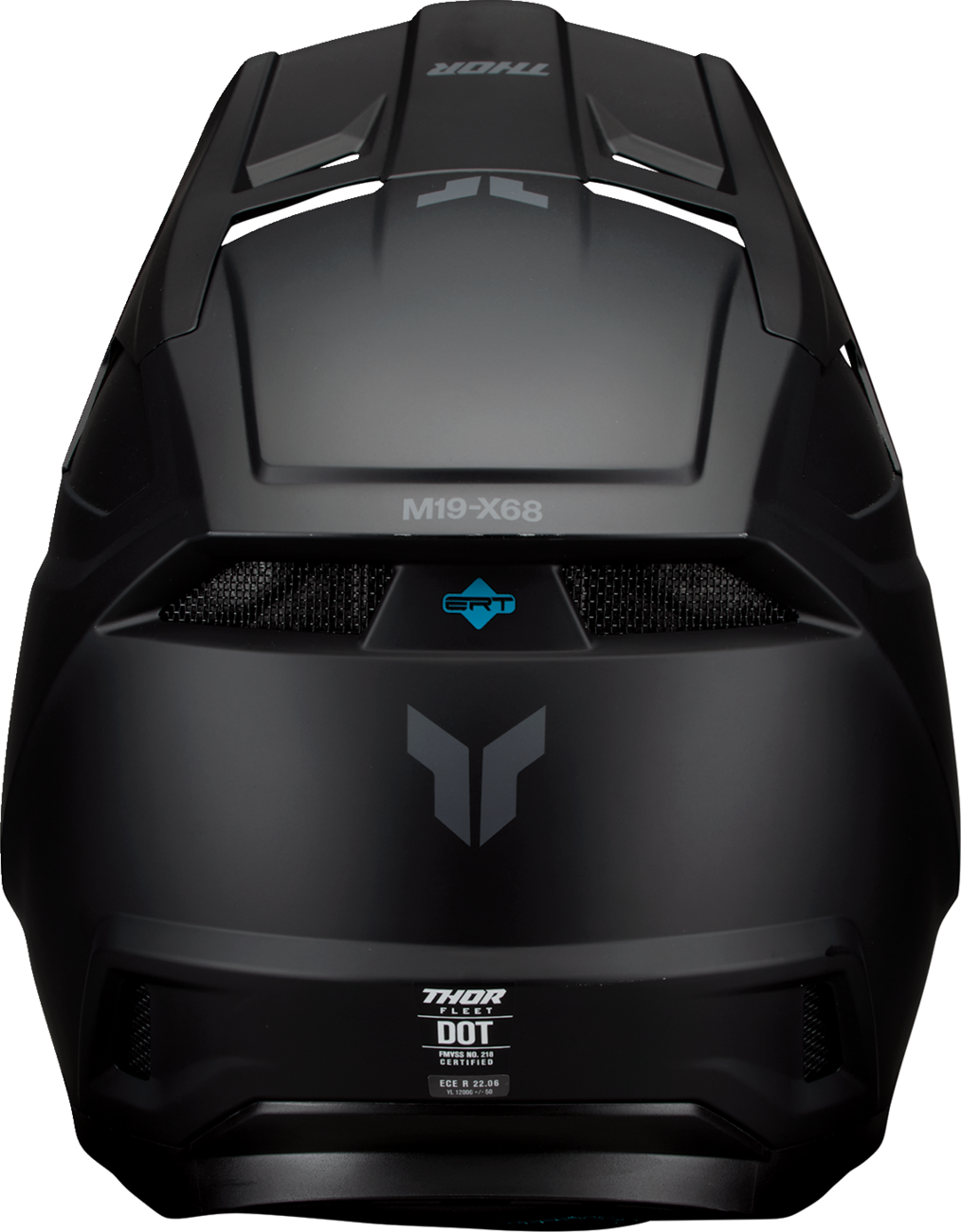 THOR Youth Fleet Helmet Blackout Matte Black Large (Part #0111-1752)