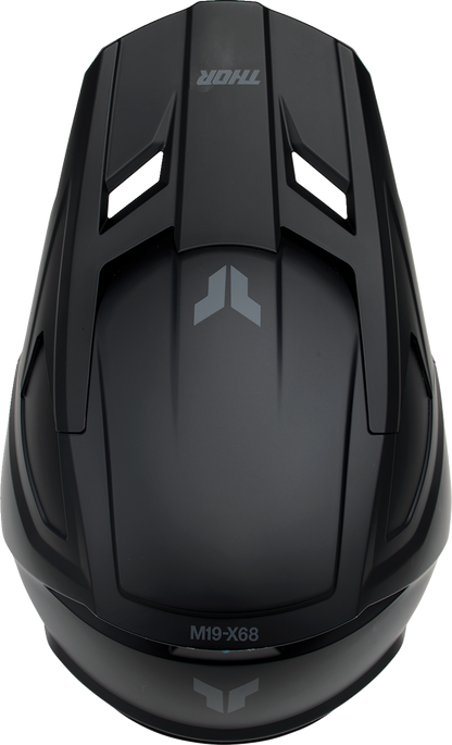 THOR Youth Fleet Helmet Blackout Matte Black Large (Part #0111-1752)