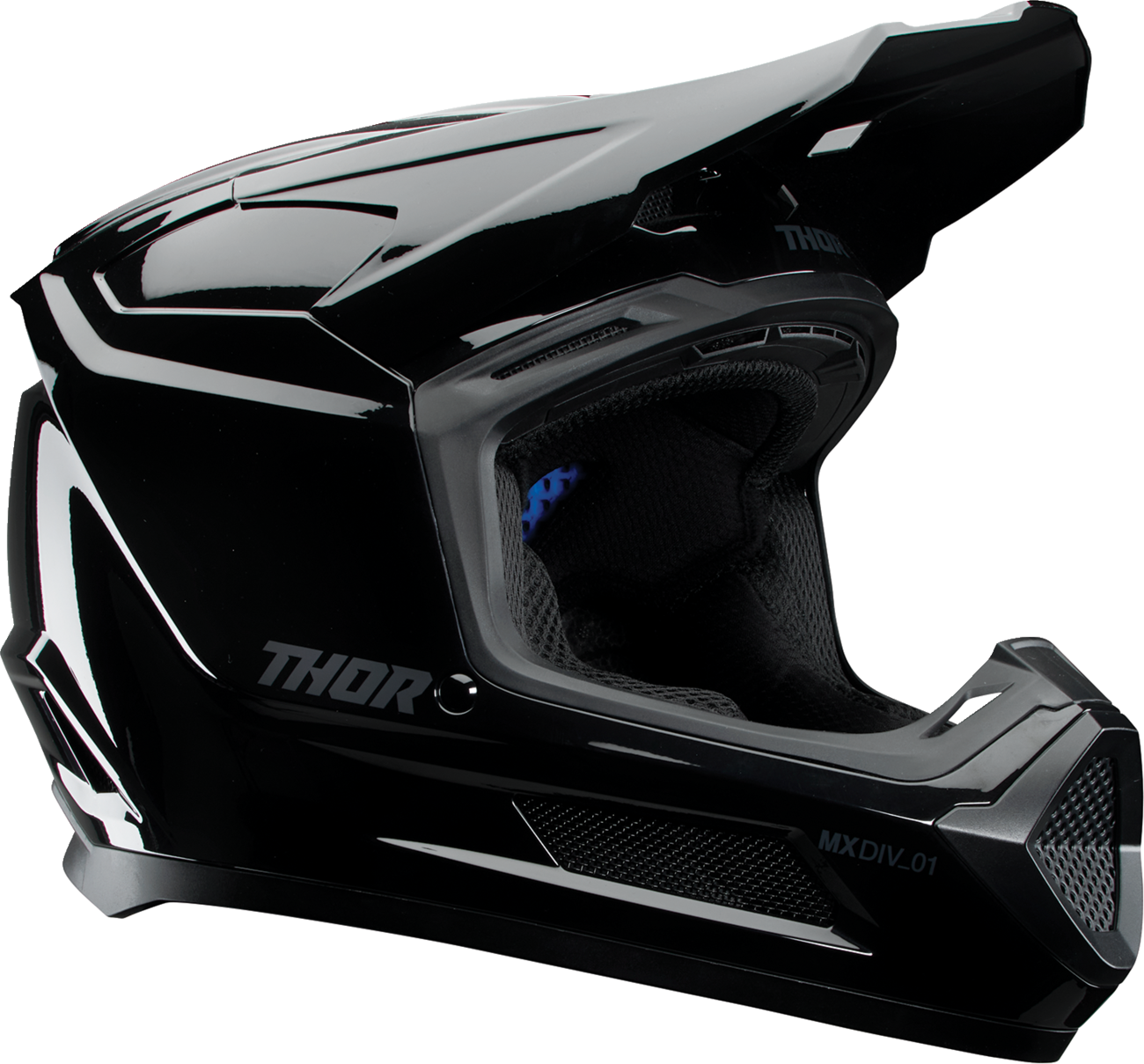 THOR Youth Fleet Helmet Blackout Gloss Black - Medium (Part Number 0111-1754)