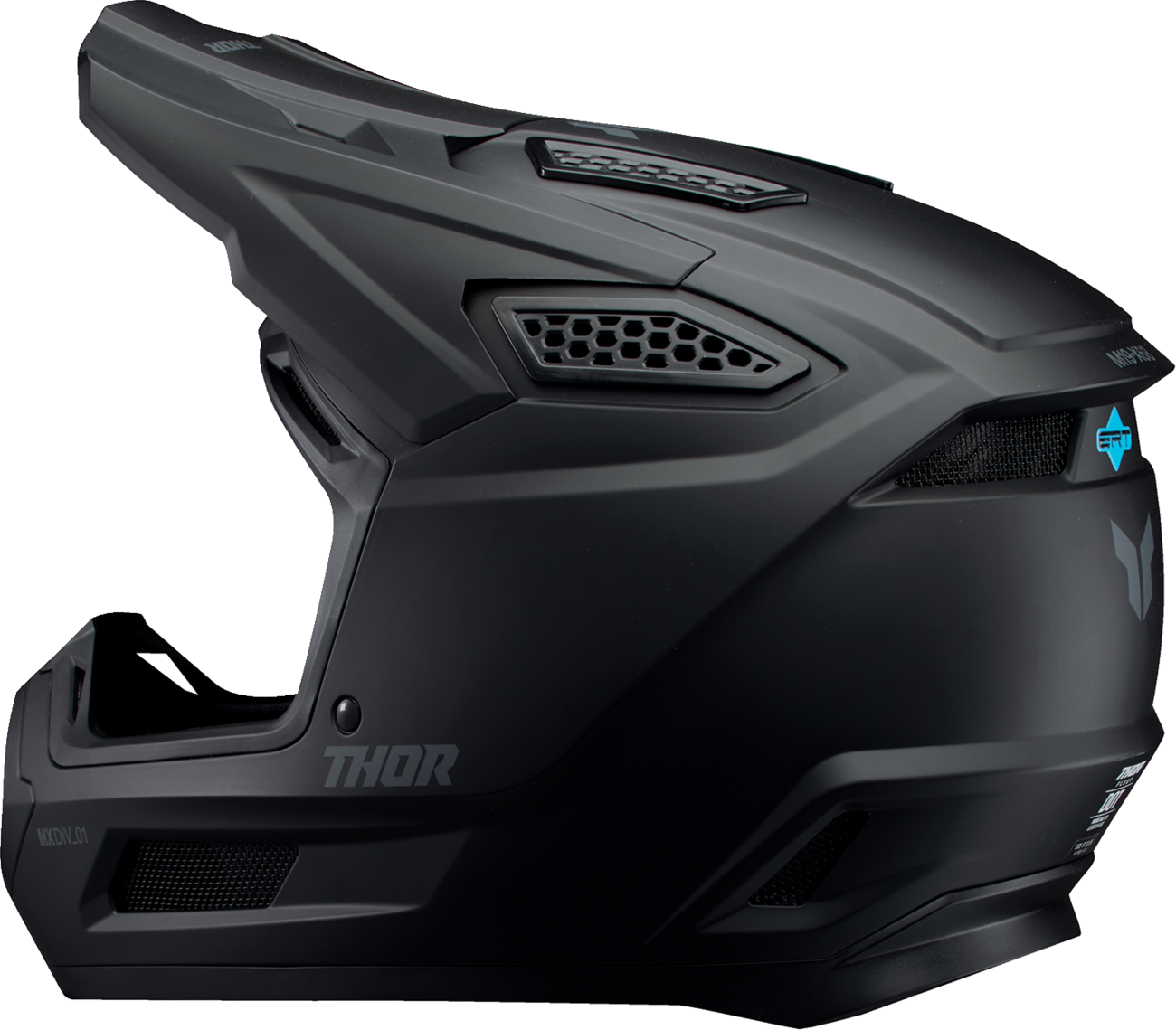 THOR Fleet Helmet Blackout Matte Black XS (Part #0110-9381)