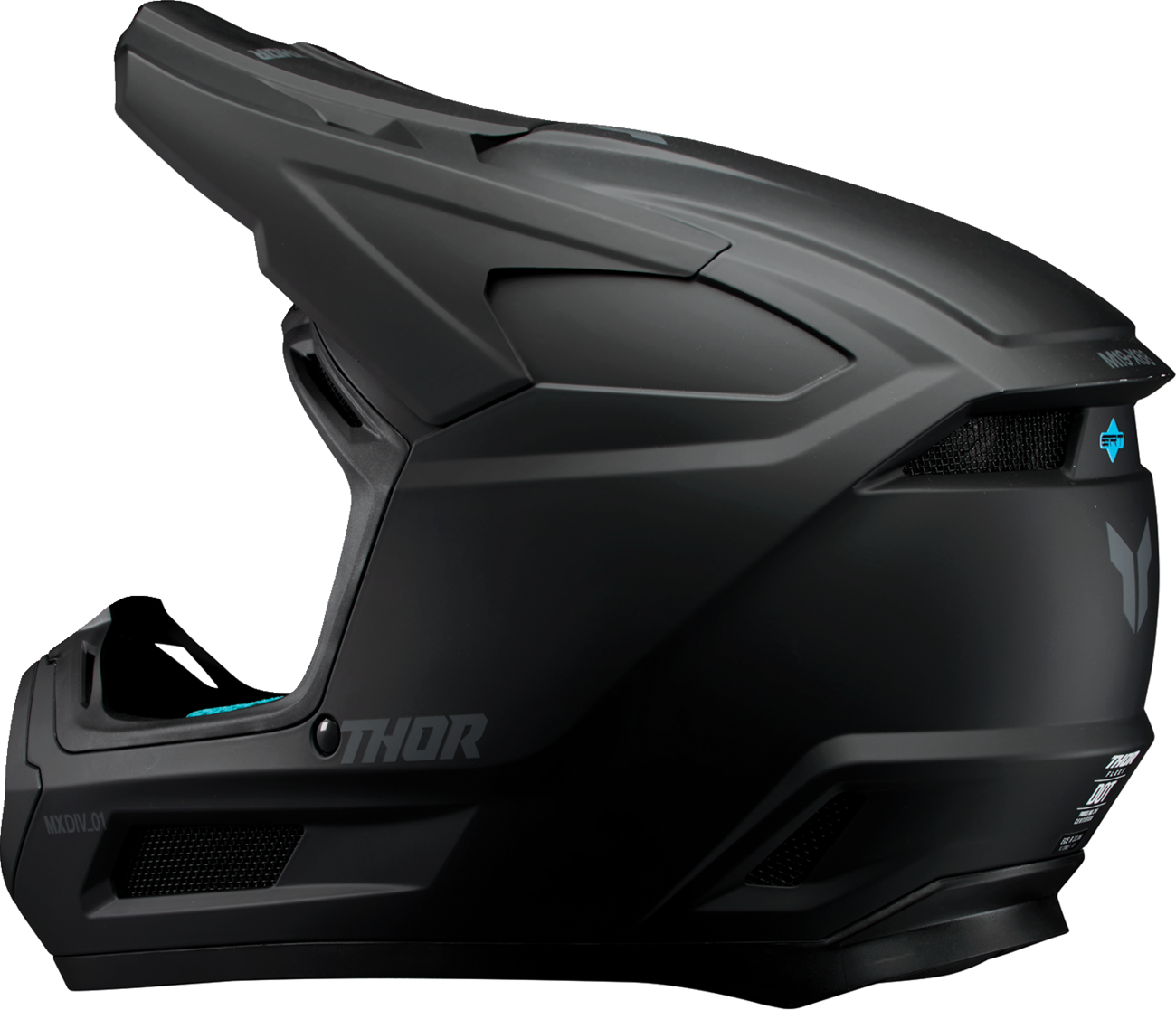 THOR Youth Fleet Helmet - Blackout Matte Black, Medium (Part 0111-1751)