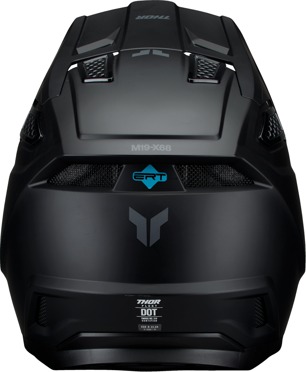 THOR Fleet Helmet Blackout Matte Black 2XL (Part No. 0110-9386)