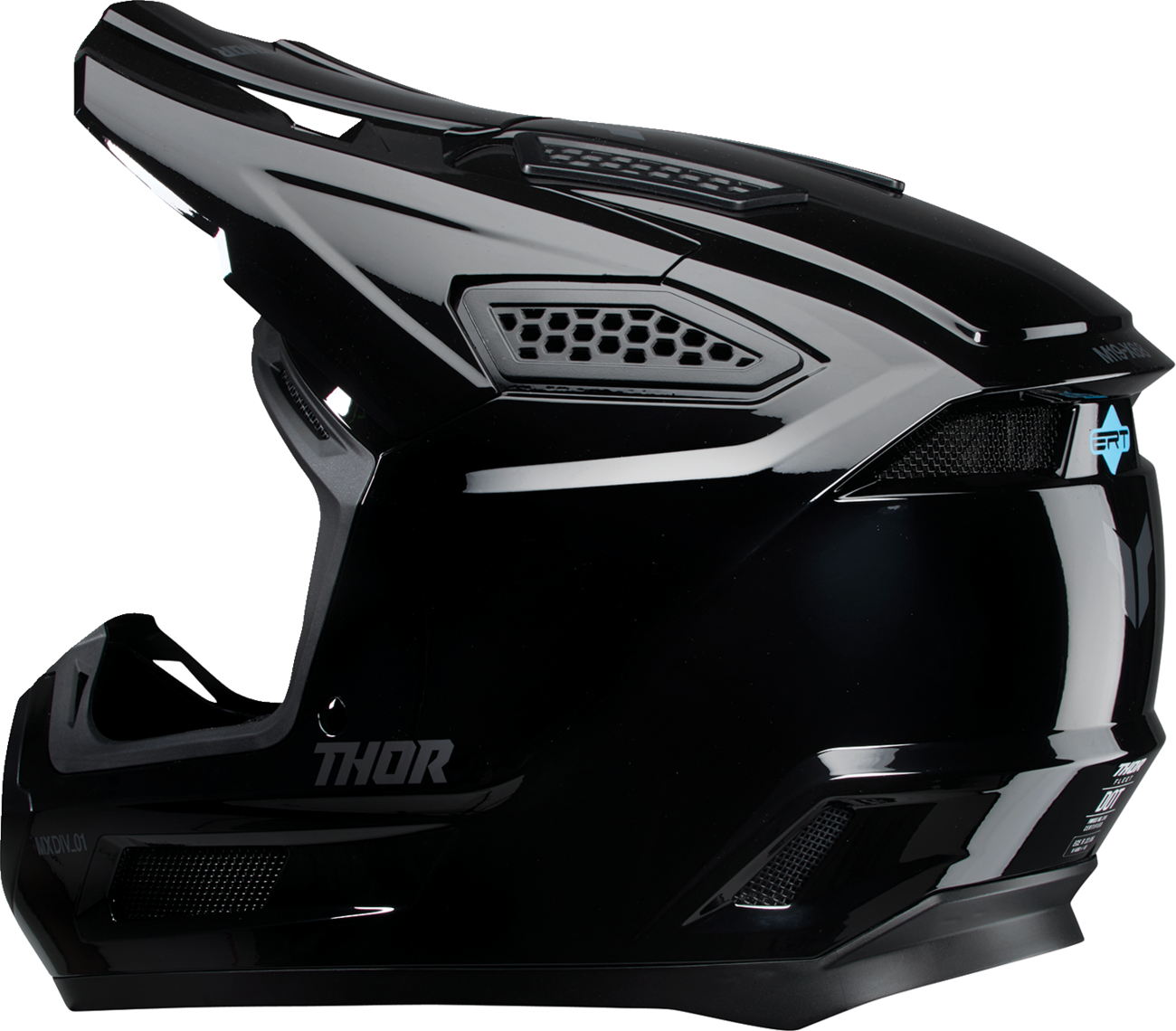 THOR Fleet Helmet - Blackout Gloss Black XS (Part #0110-9387)