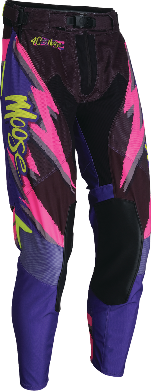 Moose Offroad Sahara LE Pants US 30 Slim by Moose Offroad - White/Black/Purple (Part #2901-12914)