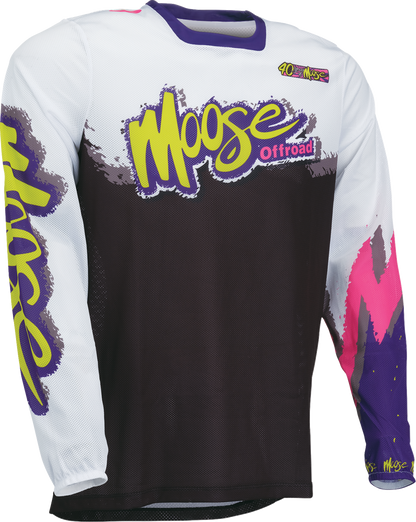 Moose Offroad Sahara LE Jersey - White, Black & Purple, Medium - Part #2910-8788