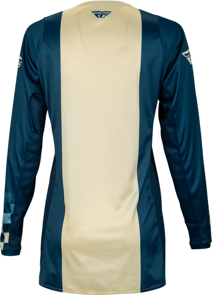 Fly Racing Women's Lite Jersey Navy/Ivory Medium - Lightweight Performance Motorcycle Jersey