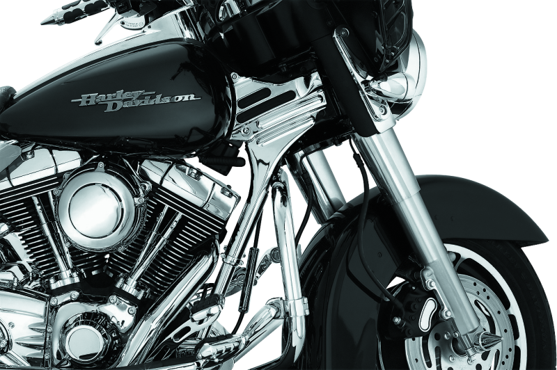 Kuryakyn Deluxe Neck Covers for 95-07 Harley Davidson Touring Models Chrome Part 7866