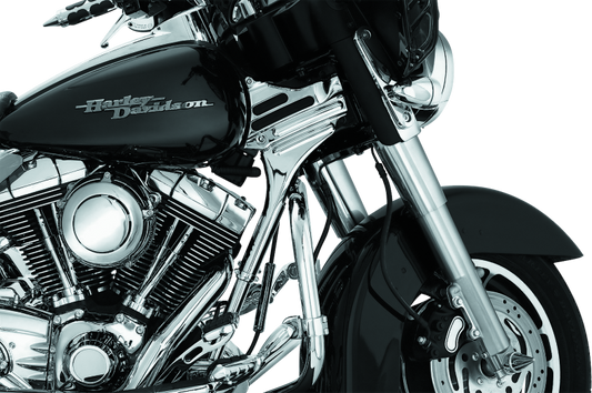 Kuryakyn Deluxe Neck Covers for 95-07 Harley Davidson Touring Models Chrome Part 7866