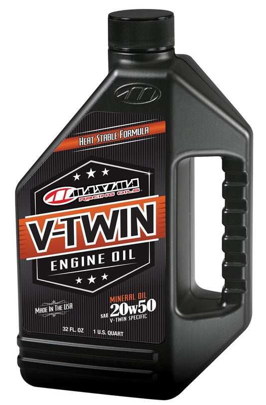 Maxima V-Twin Mineral Oil 20w50 1Qt 30-06901 3-Pack