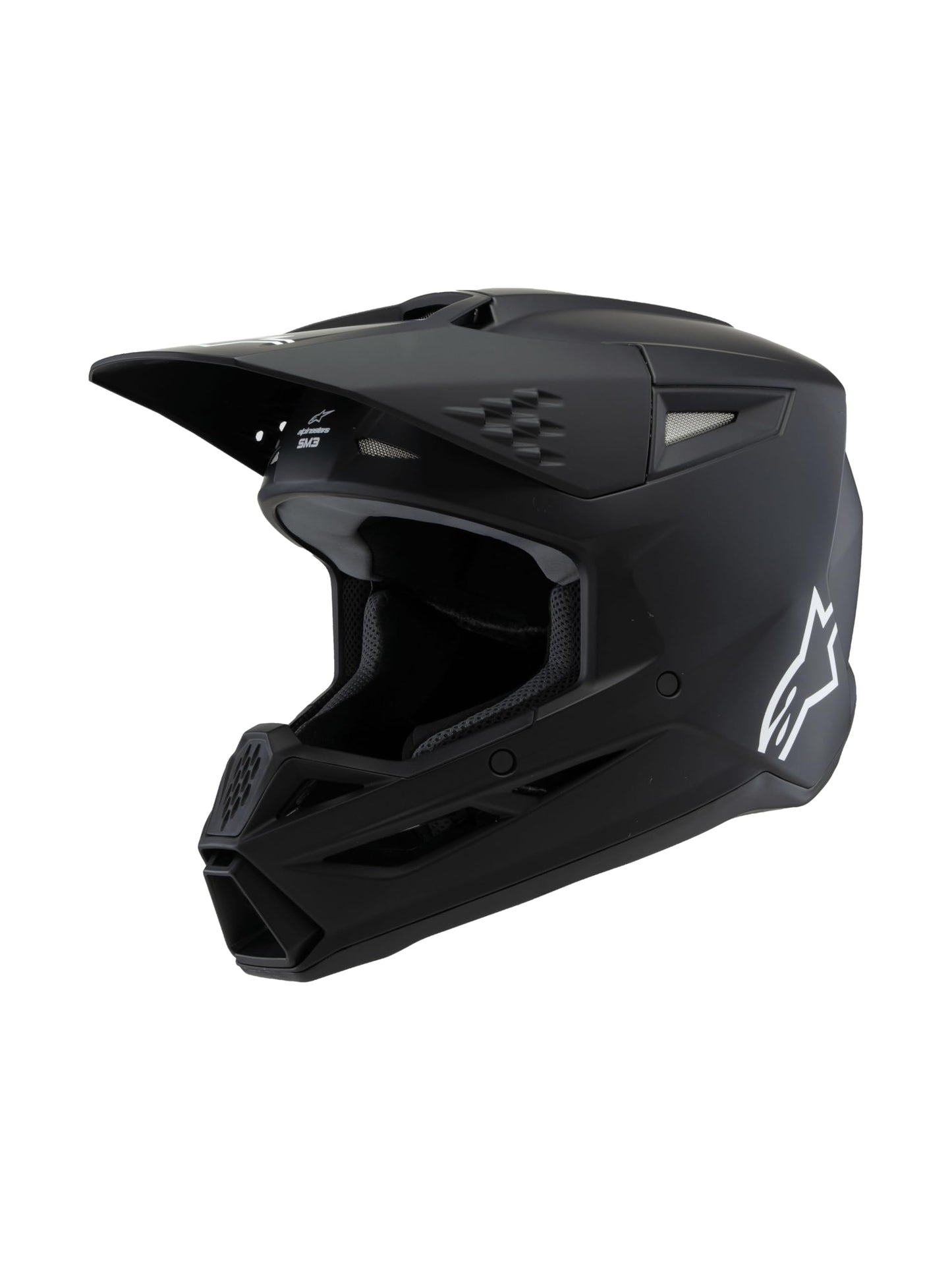 Alpinestars S-M3 Youth Moto Helmet (Black Matte, Youth Medium)