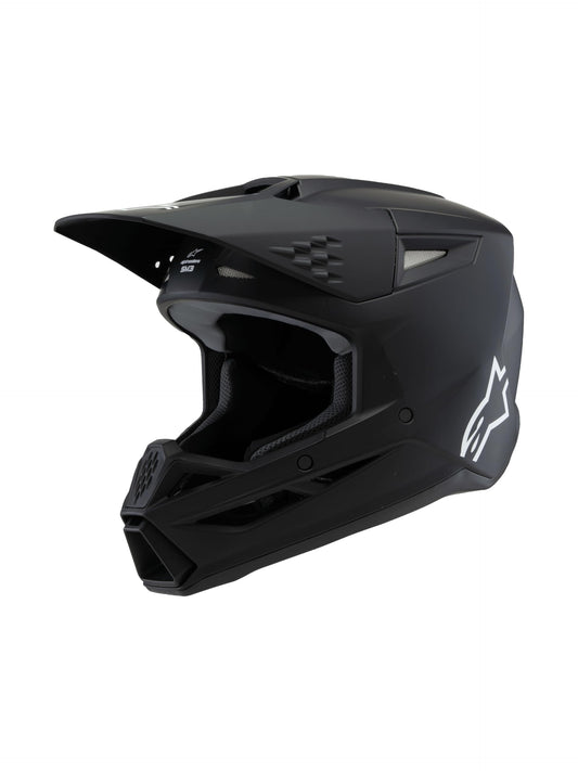 Alpinestars S-M3 Youth Moto Helmet (Black Matte, Youth Medium)
