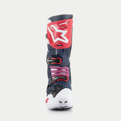 Alpinestars Tech 10 Supervented Motocross Boots (Night Navy/White/Rainbow, 8)