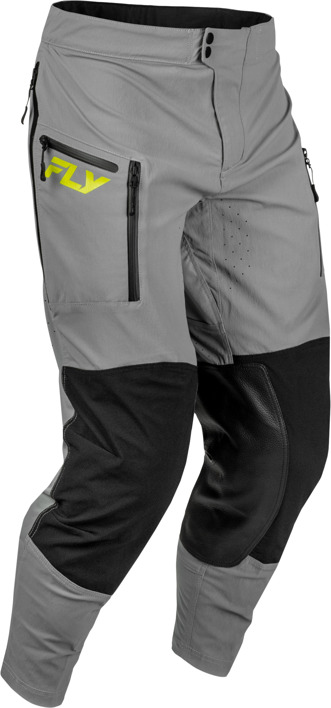 Fly Racing Patrol Elite Pants Grey/Black/Hi Vis Size 30 - Durable Motorcycle Riding Gear
