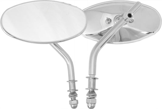 Chrome Oval Mirror