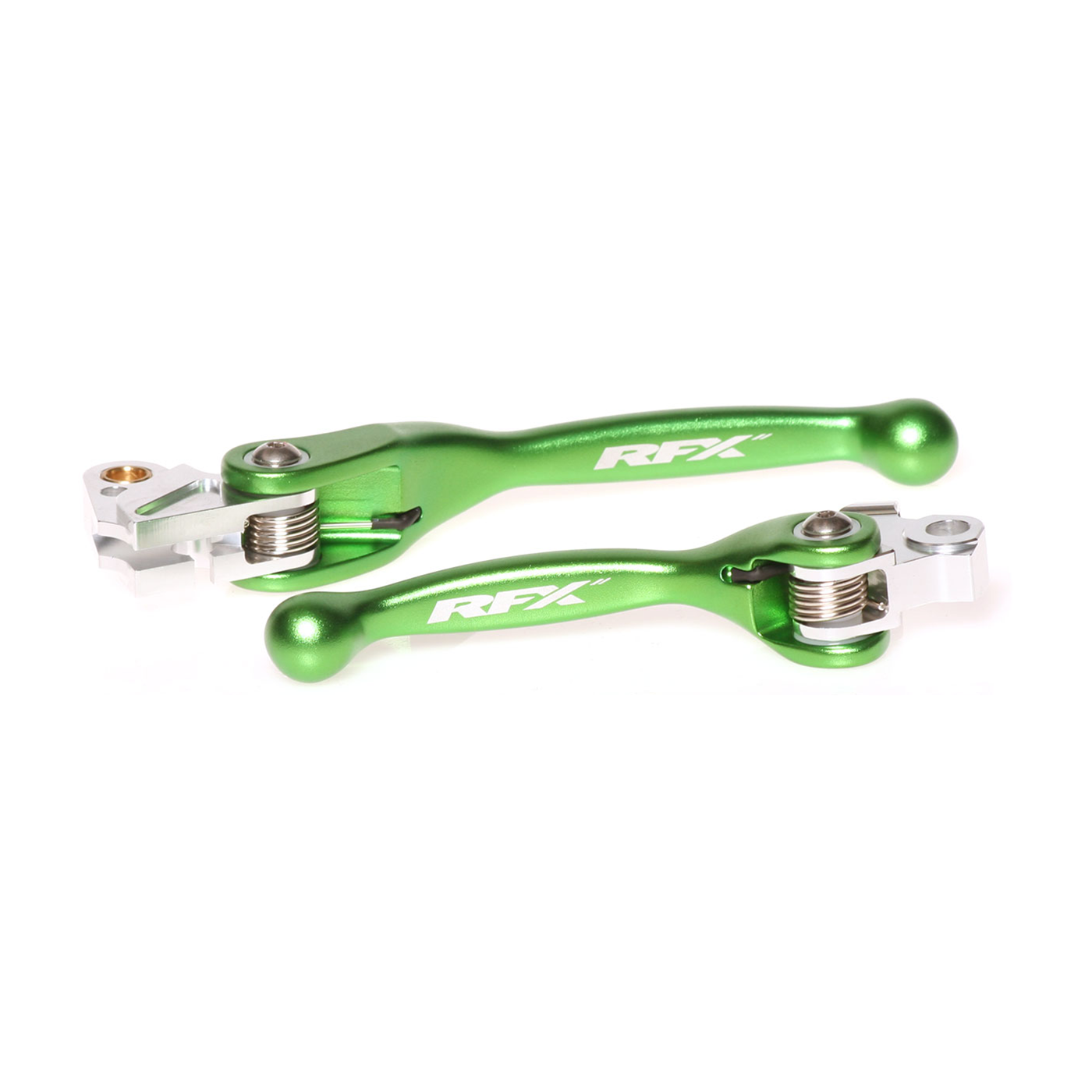 RFX Flexible Lever Set Green for Kawasaki - Part FXFL 20200 55GN