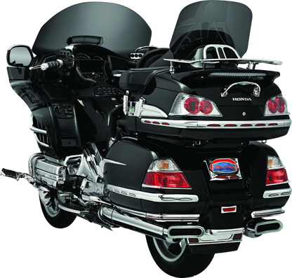 Kuryakyn LED Lighted Trunk Lid Handle for Honda GL1800 Gold Wing (2001-2005) - Chrome with Clear Lens and Red LEDs